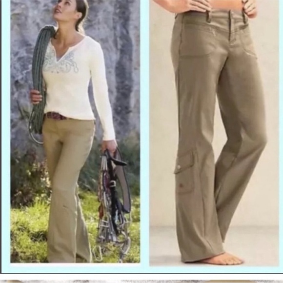 Athleta Dipper Cargo Pants Tan Size 4T - Picture 1 of 9